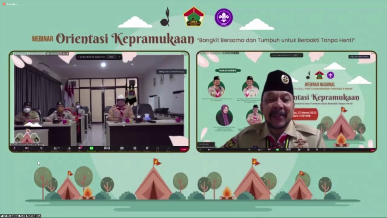 Wujudkan Generasi Penerus Kreatif, Sako SPN Gelar Webinar "Orientasi Kepramukaan"