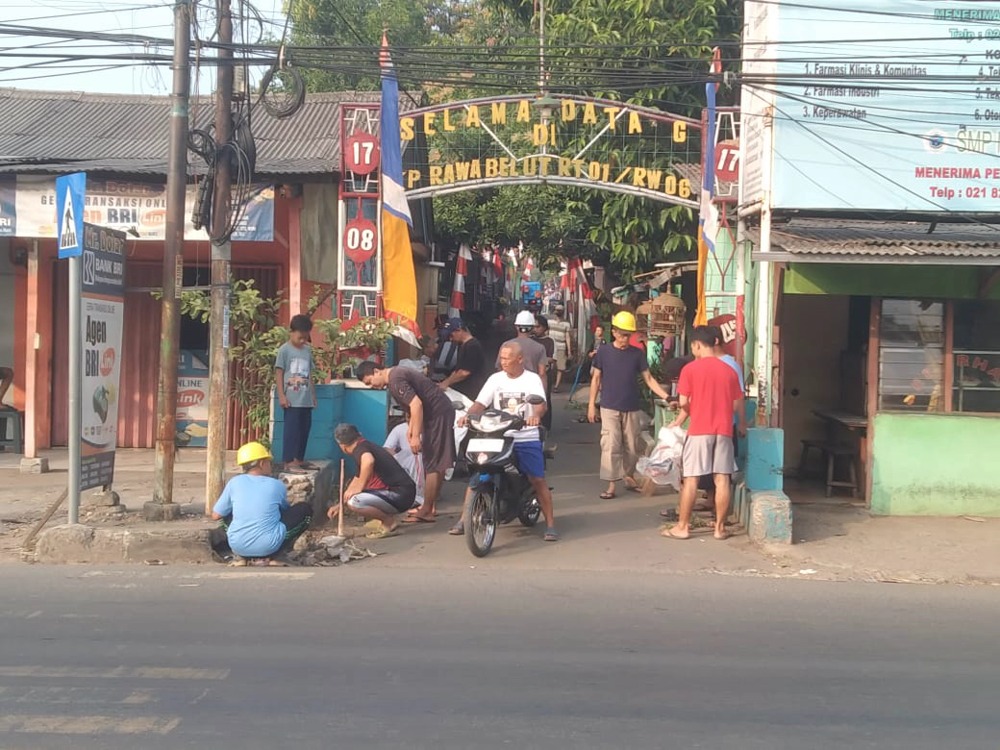 LDII Kecamatan Cileungsi Gelar Kerja Bakti untuk Negeri di Rawa Belut