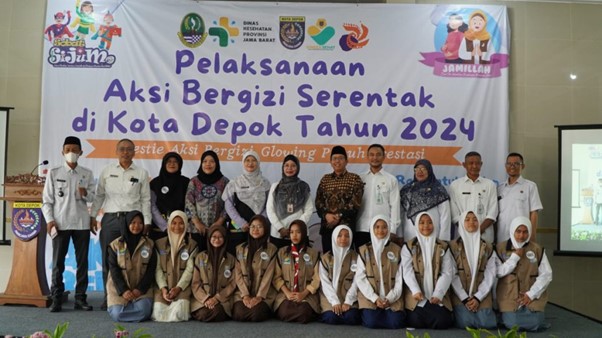 Dinkes Depok Sukses Gelar Pencanangan Aksi Bergizi Serentak