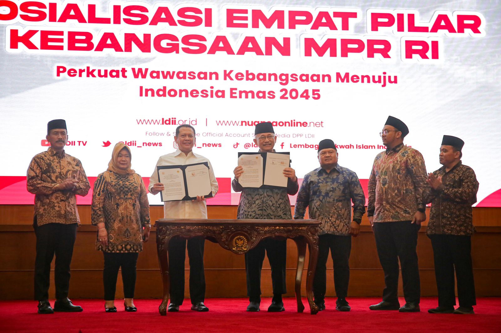 MPR RI dan LDII Teken MoU, Perkuat Wawasan Kebangsaan Menuju Indonesia Emas