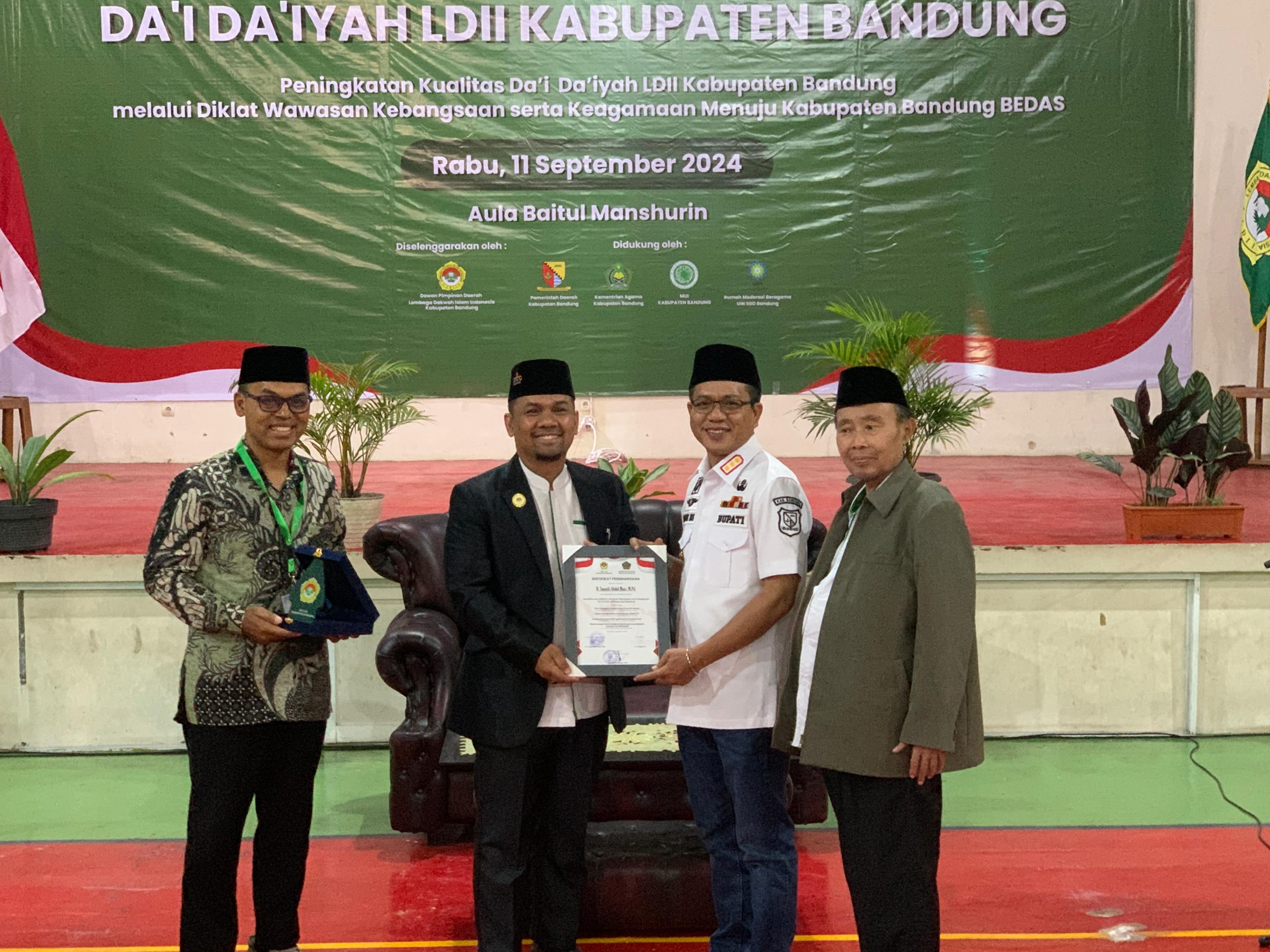 Perkuat Moderasi Beragama, LDII Kabupaten Bandung Latih Da’i untuk Pilkada Damai 2024