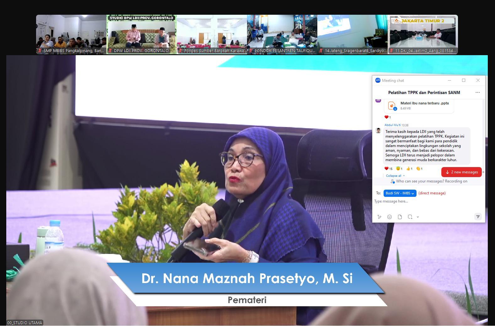 Mendikdasmen Apresiasi Pelatihan TPPK LDII, Dukung Sekolah Aman dan Bebas Kekerasan