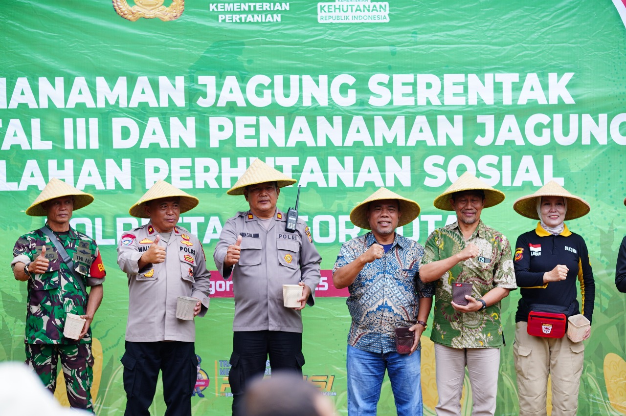 Polri dan LDII Kota Bogor Kolaborasi Tanam Jagung, Wujudkan Ketahanan Pangan Berbasis Komunitas