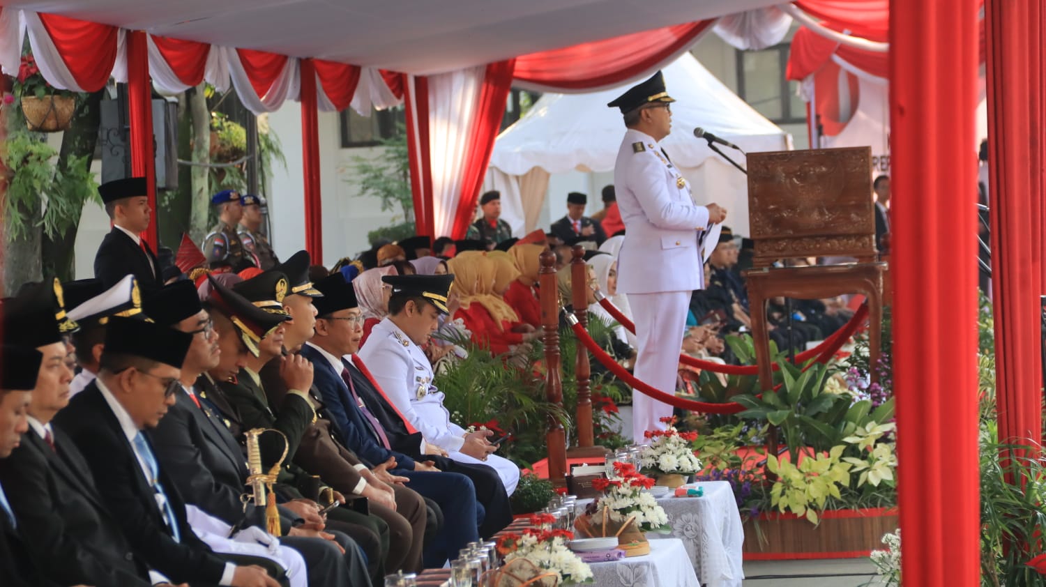 LDII Kota Bandung Hadiri Upacara HUT RI ke-80 di Balai Kota